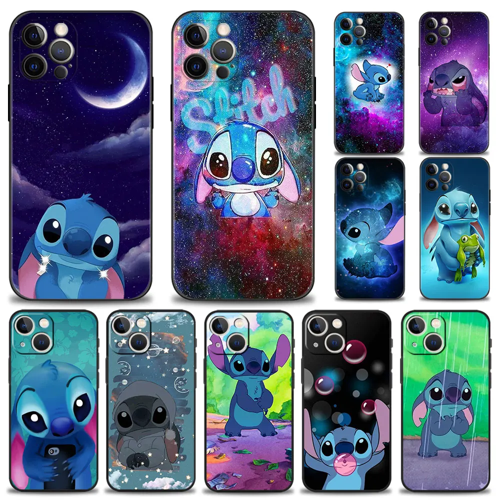 

Case For Apple iPhone 13 12 11 Pro Max 13 12 Mini XS Max XR X 7 8 6 6S Plus 5 5S SE Shell Cartoon Have Love Starry Sky Stitch
