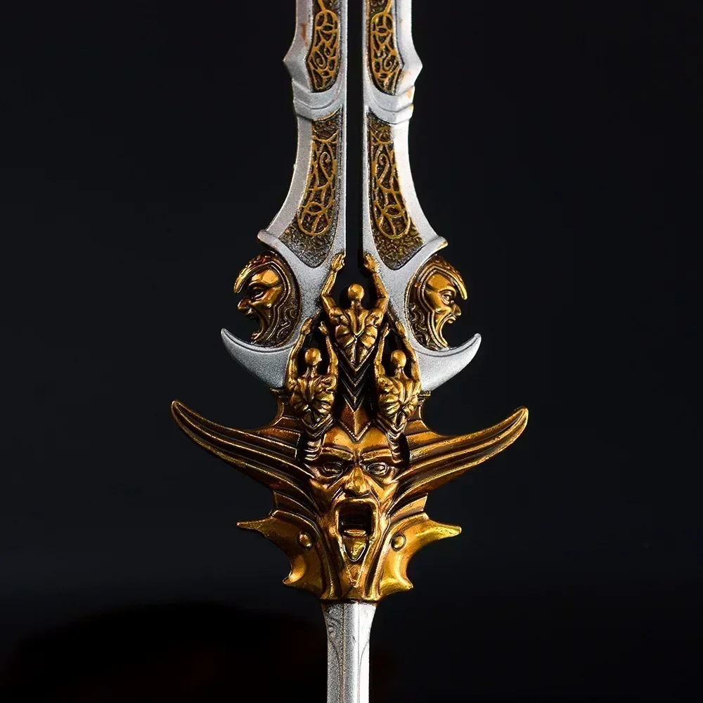 Фото 22 см модель оружия God Of War Kratos Blade Of Olympus Zeus, брелок из сплава, игрушка, катана, брелоки, коллекционные подарки для мальчиков, украшения №4