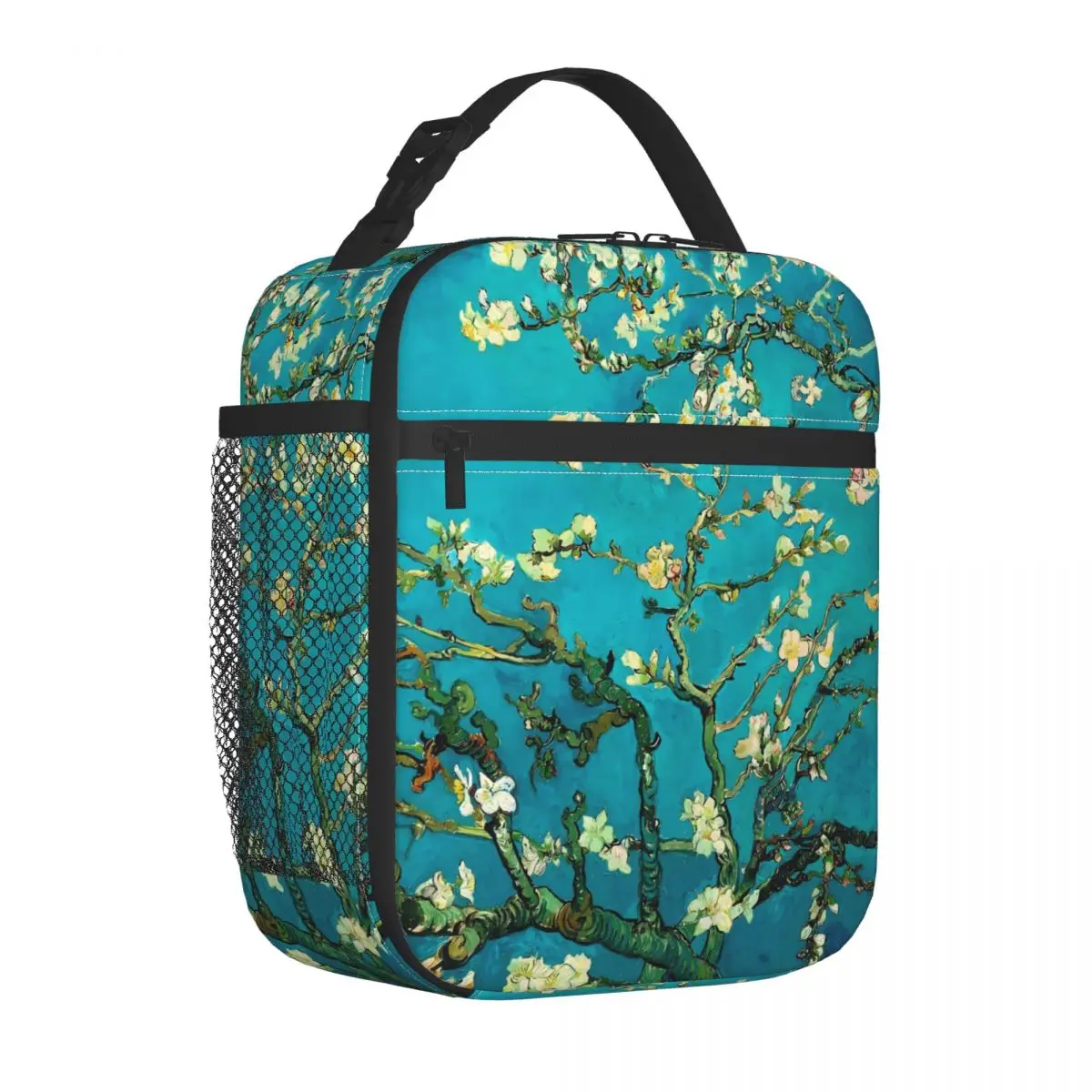 

Van Gogh Lunch Bag Blossoming Almond Floral Casual Lunch Box Work Portable Thermal Lunch Bags Graphic Design Cooler Bag