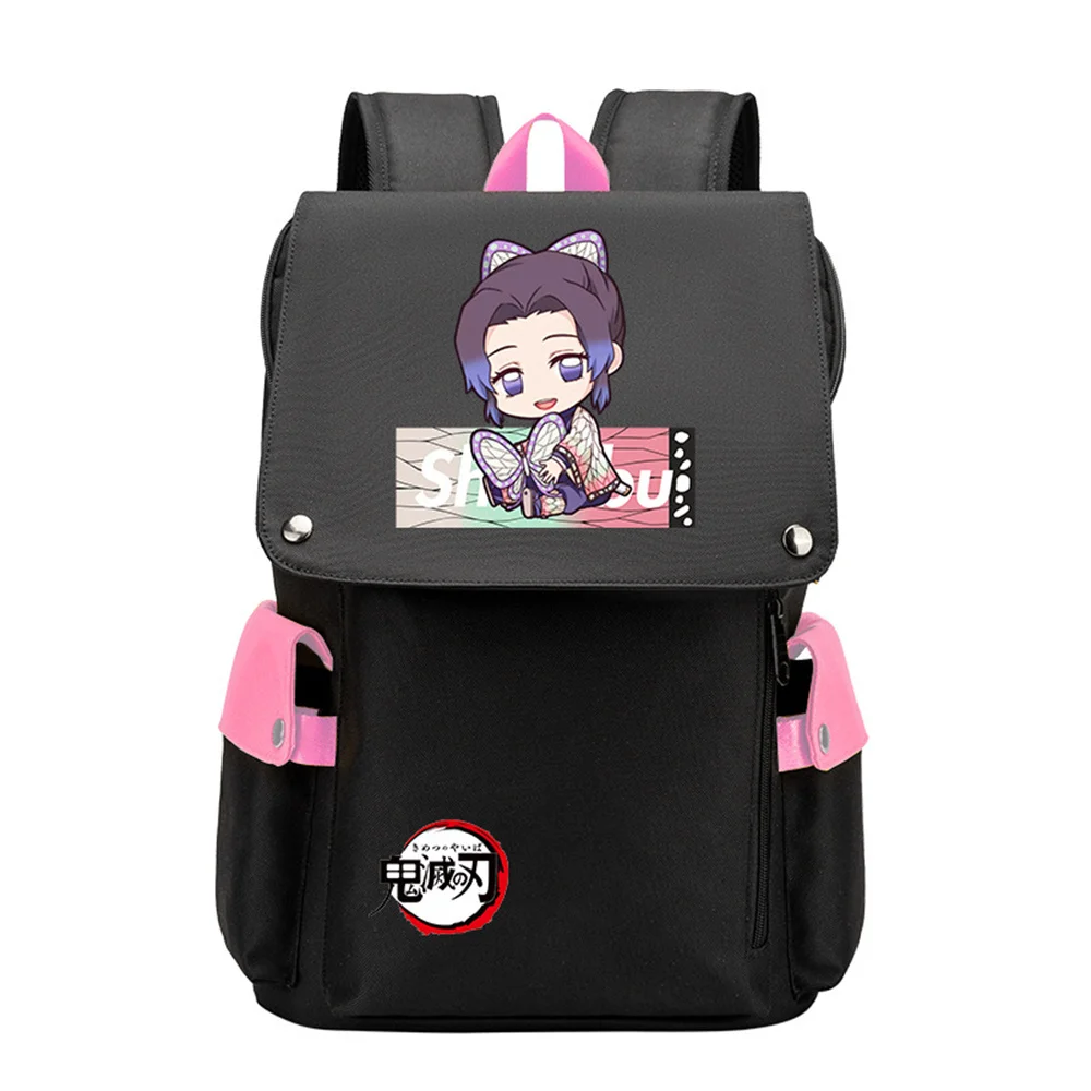 

Anime Demon Slayer Kamado Tanjiro Nezuko Agatsuma Zenitsu Backpack Large Capacity Shoulder Bag High School Students Schoolbag