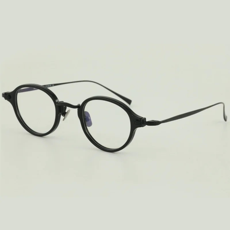 

2023 New retro glasses frame men vintage designer acetate titanium optical eyeglasses Myopia reading women personalized eyewear