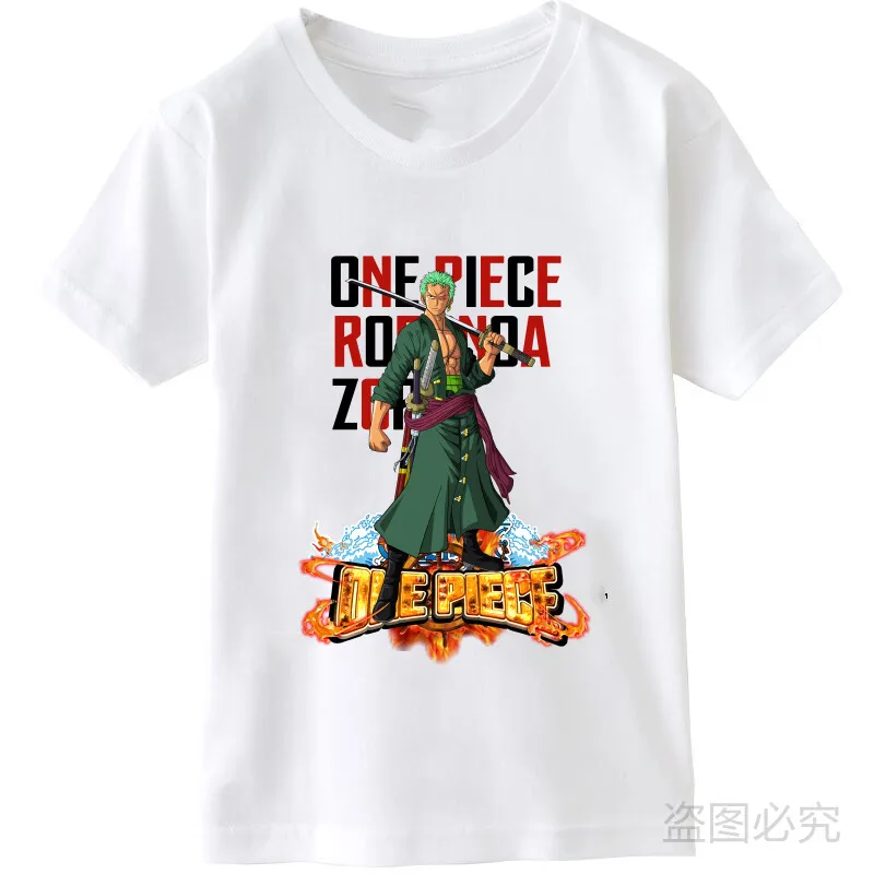 

New summer One Piece T shirt boy/girl Japanese Anime Luffy Tshirt child loose casual top tee kid clothes 2020 tee shirt