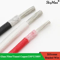 heat resistant 250%c2%b0c glass fiber braided silicone resin high temperature resistant silicone wire flame retardant insulated cable