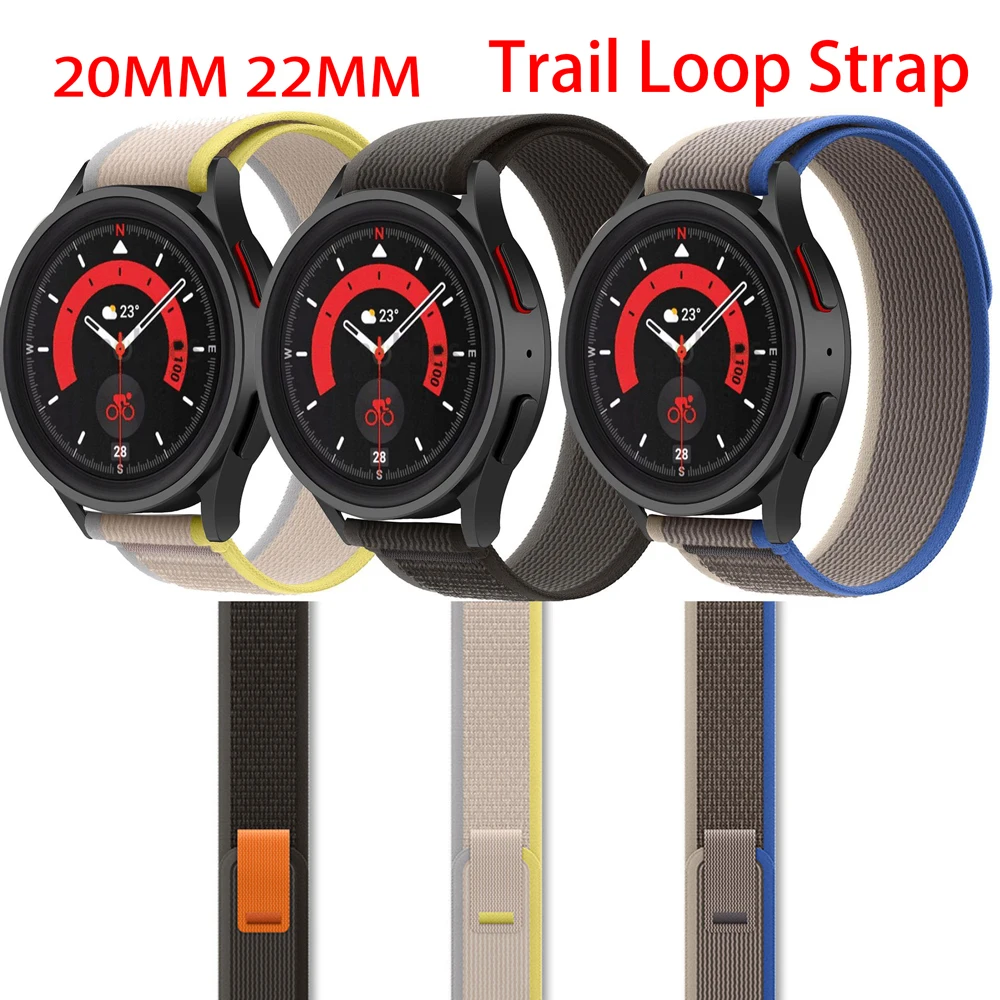 

22MM Trail Loop Strap For Huawei Watch GT/GT2 46MM Honor Magic Smart Nylon Band Strap For TicWatch Pro 3 GPS Wristband Correa