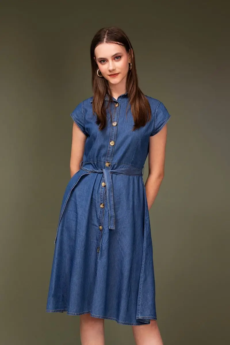 

Женское кружевное платье-рубашка с поясом и коротким рукавом, модная модель, выполненная на заказ, высокое качество, Турецкая ткань, женское...