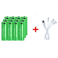 new 1 5v 3400mwh aa rechargeable battery usb aa rechargeable lithium battery fast charging via micro usb cable