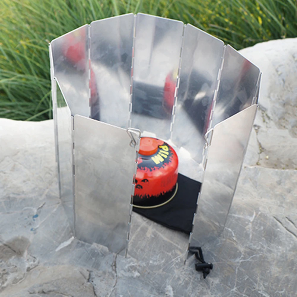 

Складная газовая плита для кемпинга, ветрозащитный экран из алюминиевого сплава, оборудование для отдыха на открытом воздухе, 12/14/16 шт.