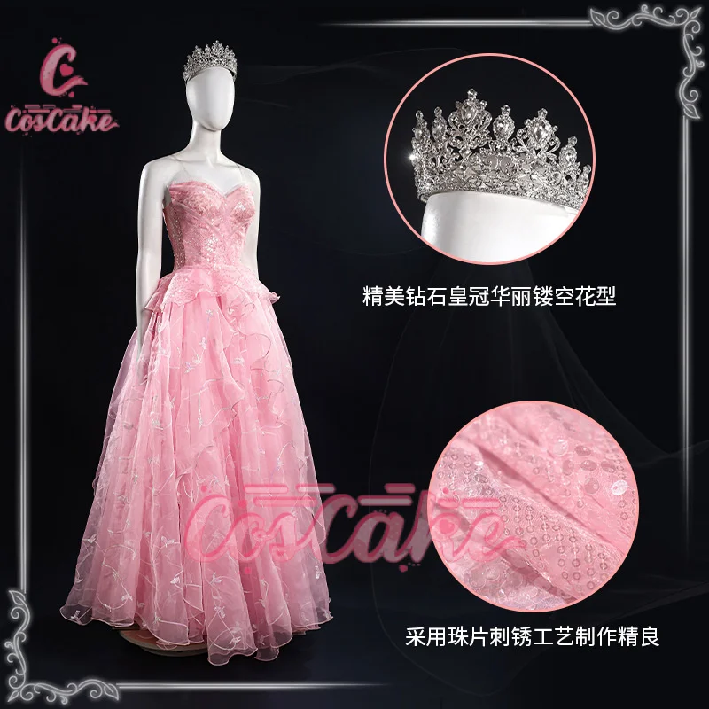 Костюм для косплея Coscake Wicked Glynda розовое женское платье аксессуары красивый наряд