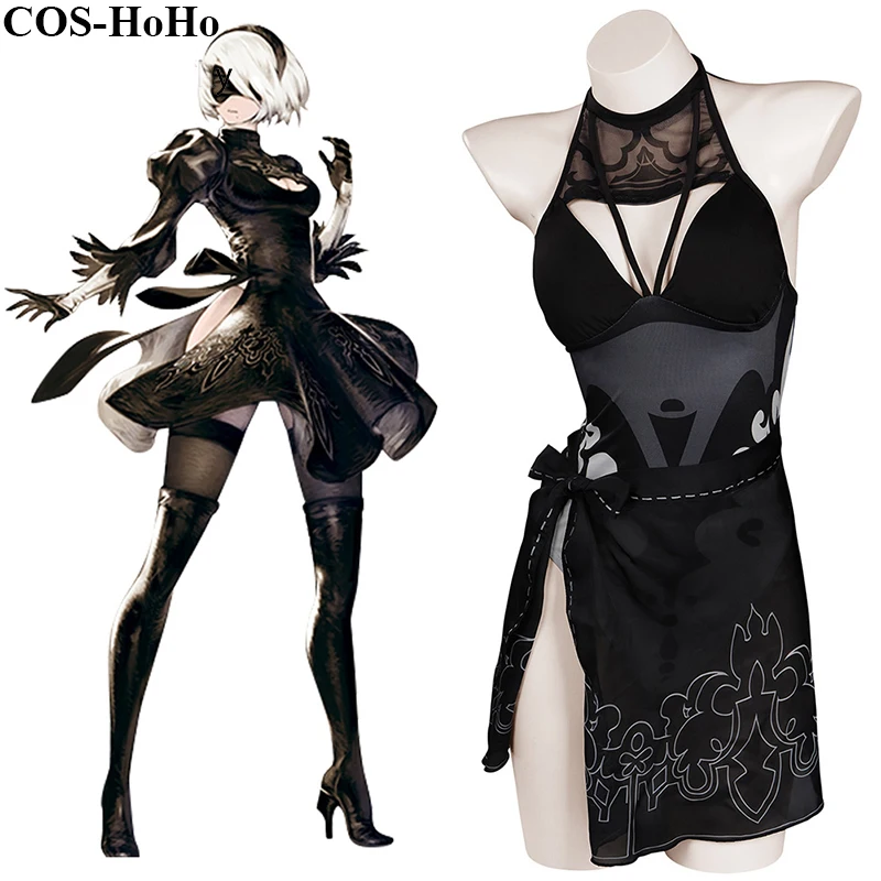 

Костюм женский для косплевечерние COS-HoHo из аниме «Game NieR Automata 2B»