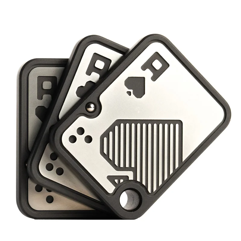 

3.0 Poker coin pushing Fidget spinner adult decompression toy man