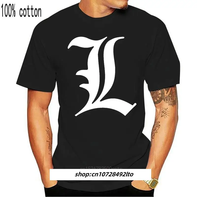 

Kaus Death Note Pakaian Pria Kaus Deathnote L. Kaus Anime Pria, Manga, One Piece, Light 100% Katun, Atasan Grosir