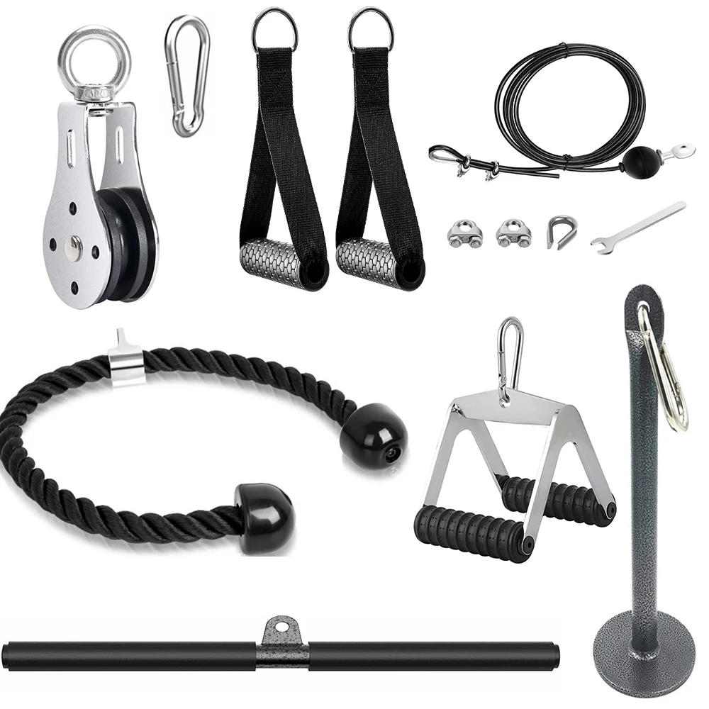 

Cable Machine Attachments Tricep Rope Gym Lat Pull Down Rope Pully Gym Fitness Equipment Weight Lifting Workout Accessories