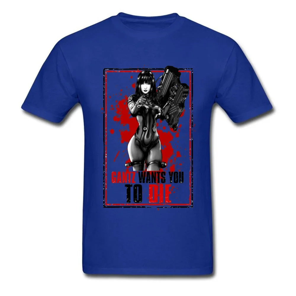 Футболка для взрослых и мужчин футболки с аниме Gantz Needs Blood студенческие новинка