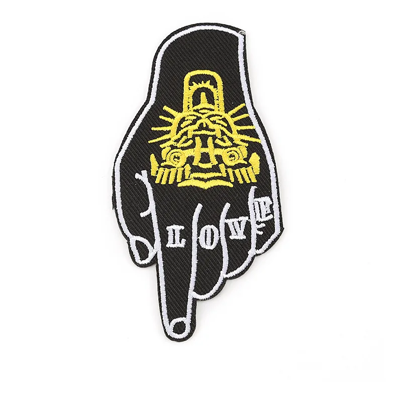 Нашивки с леопардовым рисунком Луны и рыбок Для приклеивания утюгом вышитая