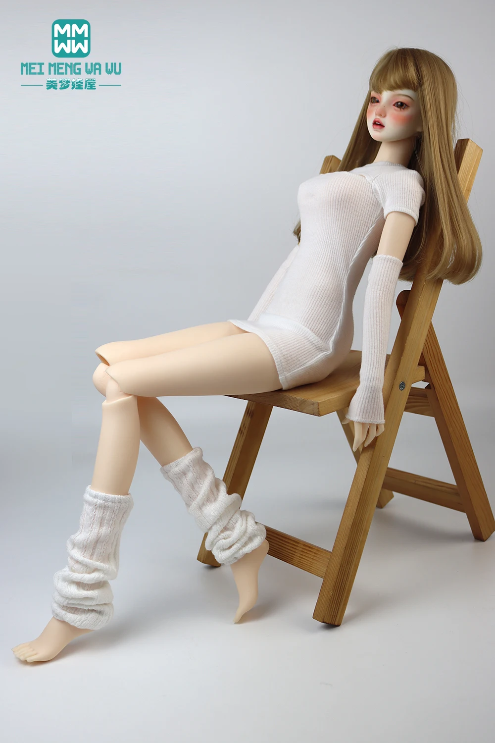 58-60CM 1/3 большая грудь BJD DD SD DDL Кукла Одежда Сферический сустав Кукла Модная Открытая Футболка Набор Розовый Белый Серый