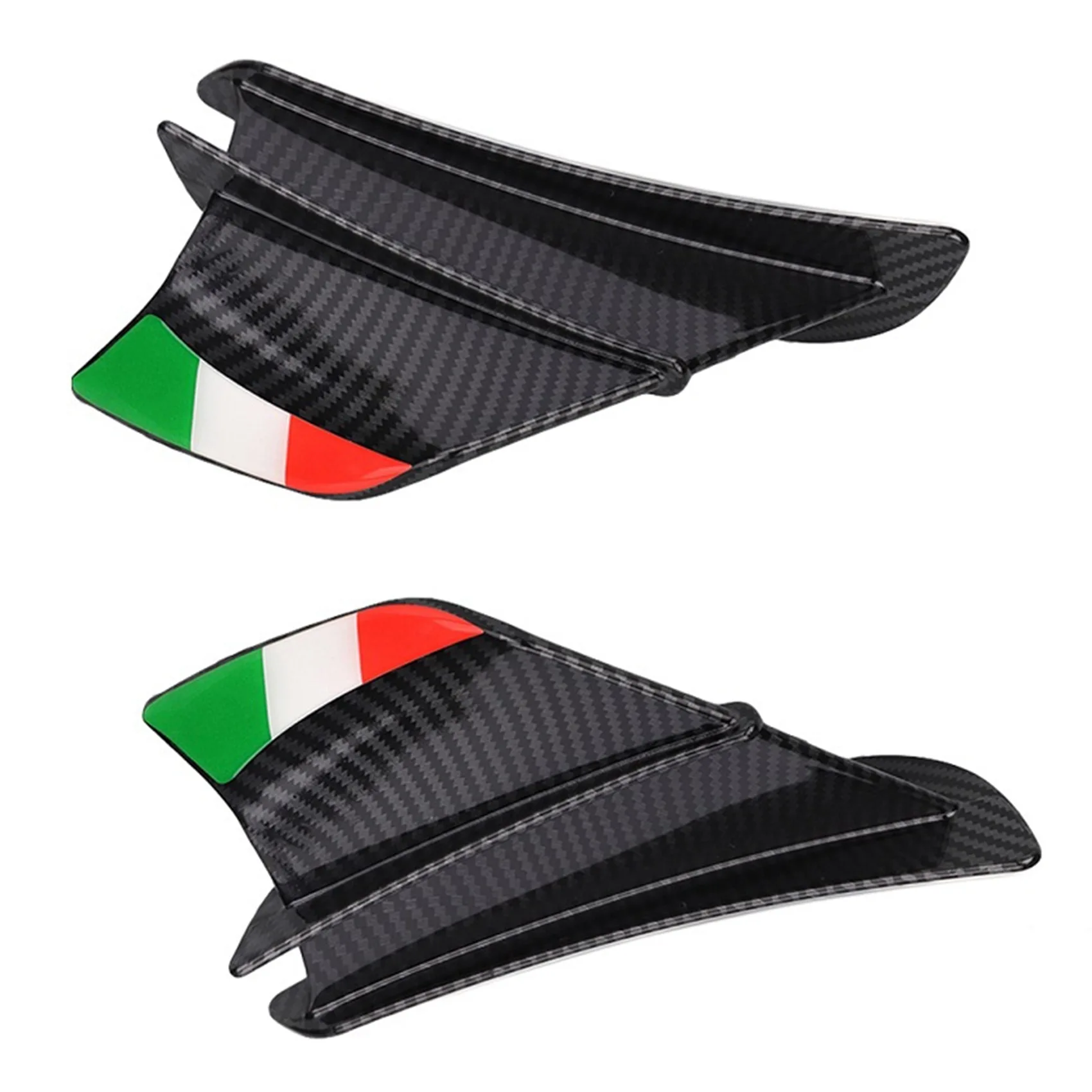 

Motorcycle Winglet Aerodynamic Wing Kit Spoiler Motorcycle Wind Flow Fixing Wing for S1000RR V4 ZX-10R R1,Matte Black