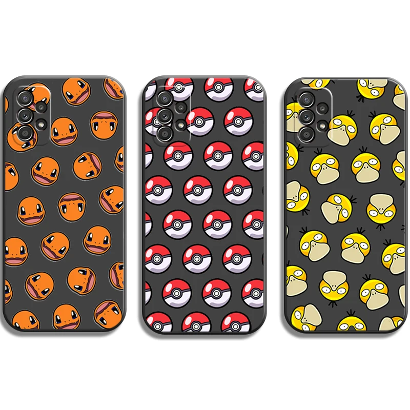 

Pokemon Pikachu Cute Phone Cases For Samsung Galaxy A31 A32 A51 A71 A52 A72 4G 5G A11 A21S A20 A22 4G Funda Carcasa Soft TPU