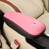 tonlinker interior car armrest anti dirty pad cover stickers for gwm ora cat 2021 22 car styling 1 pcs pu leather cover sticker