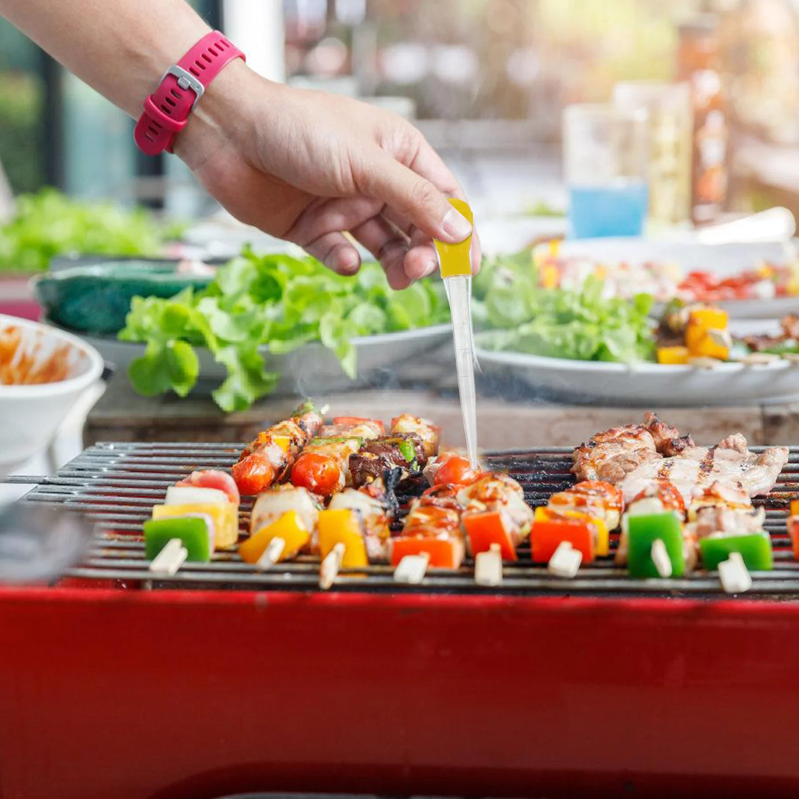 Смазка для барбекю основа соуса инструмент инъекций мясо еда маринованная