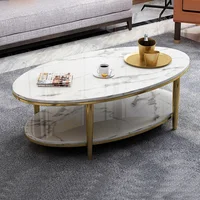 Living room furniture  gold round marble table tops center coffee table end table