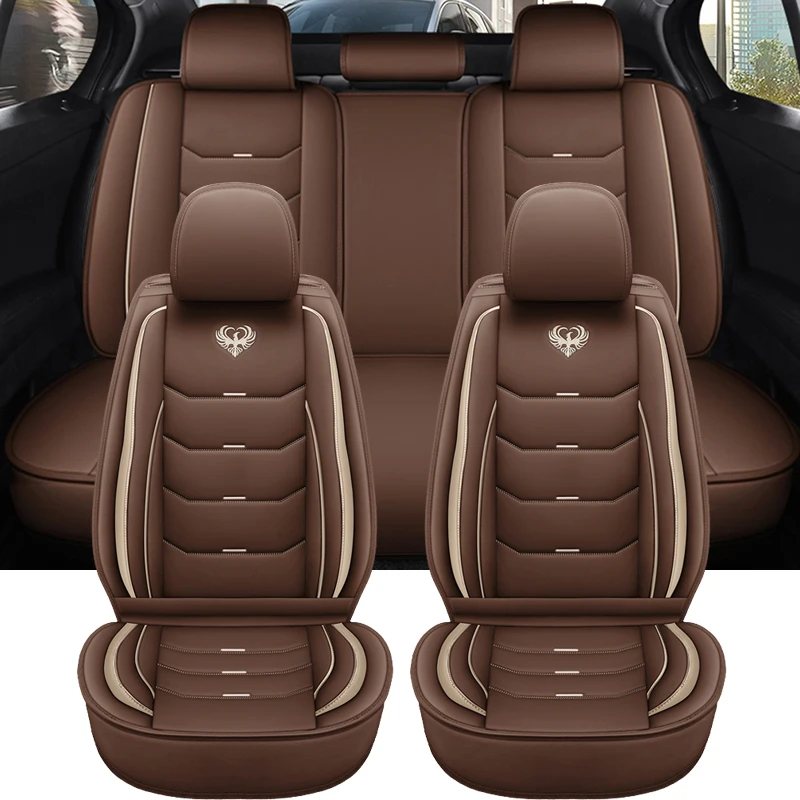 

Универсальные кожаные чехлы для сидений автомобиля Geely геометрические c Fiat Argo Citroen Berlingo Golf 8 Hyundai i10 аксессуары для интерьера