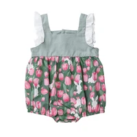 newborn baby girls flowers romper jumpsuits babany bebe infant summer cotton playsuits casual romper outfits clothing