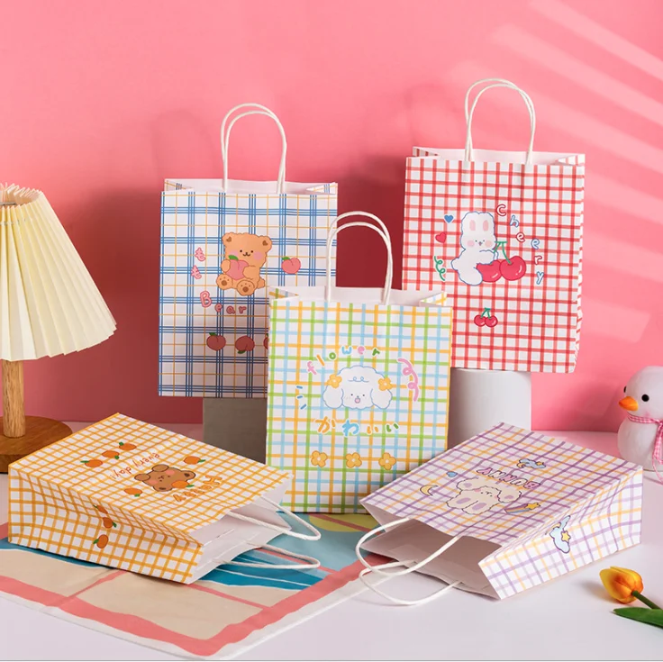 

20pcs Small Gift Bag with Handles Wedding Decoration Paper Gift Bag Baby Shower Birthday Decoration Event Party Supplies