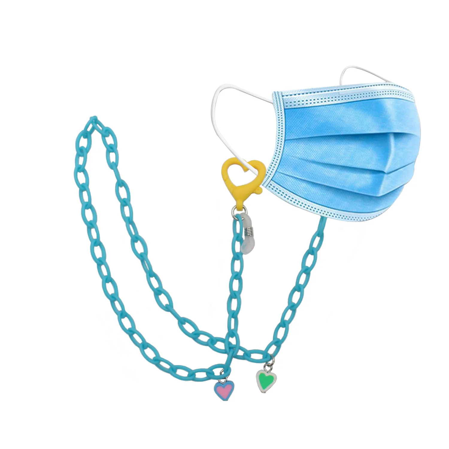 

10 шт., детская пластиковая цепочка-шнурок для маски