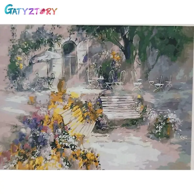 

GATYZTORY DIY Pictures By Number Scenery Kits Hand Painted Paintings Art Painting By Numbers Drawing On Canvas Gift Home Decor