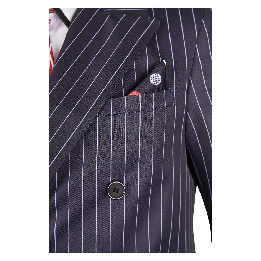 Модный костюм для косплея Стэнли в черную полоску мужчин с маской Джима из фильма