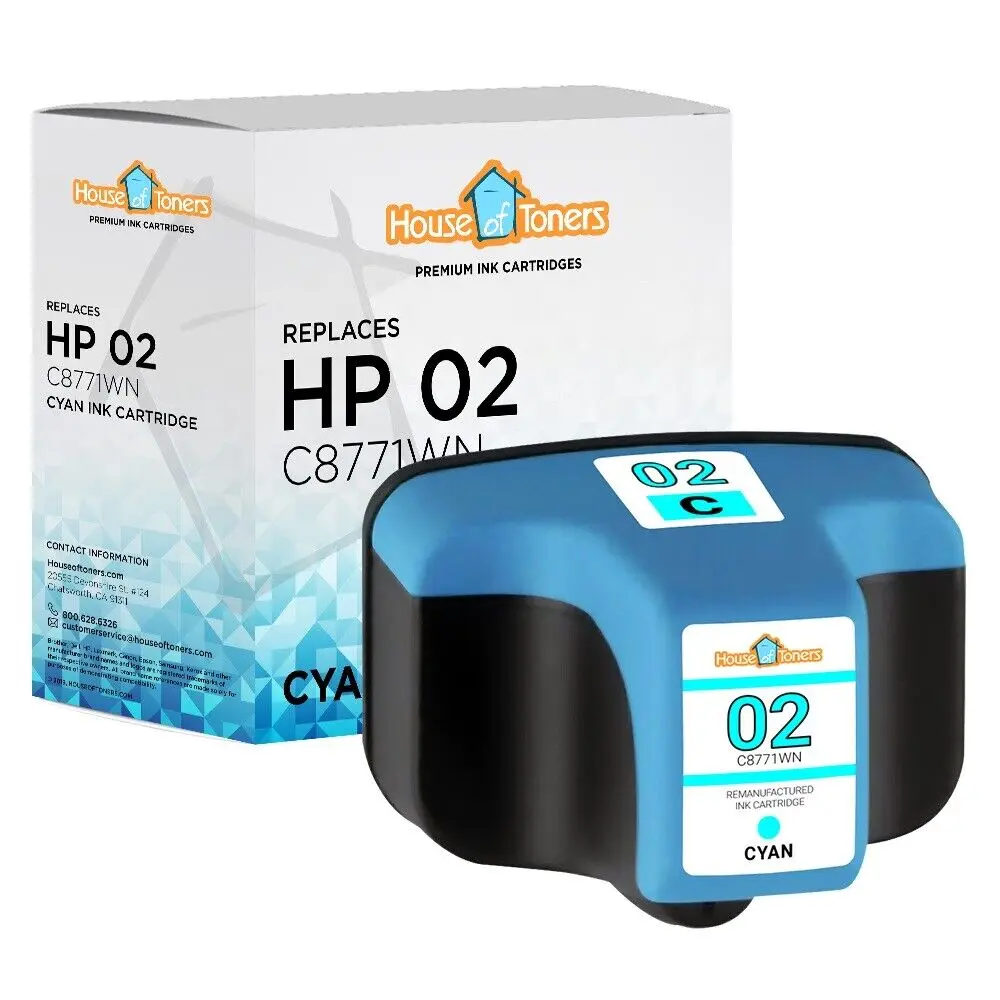 

Голубой картридж C8771WN для HP 02