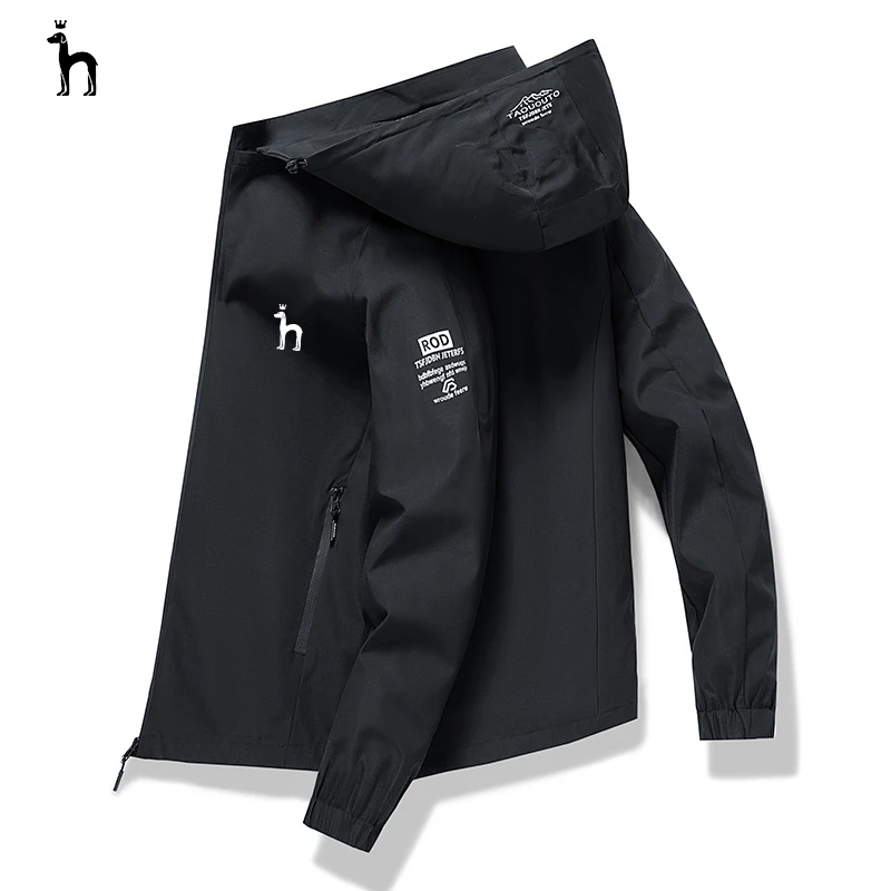 

Мужская ветрозащитная водонепроницаемая куртка с капюшоном для походов и альпинизма