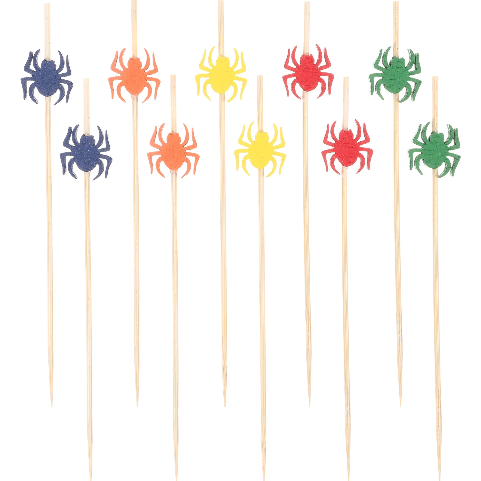 

100Pcs Party Fruits Picks Bamboo Fruit Stick Bamboo Toothpicks Banquet Fruit Picks for Party