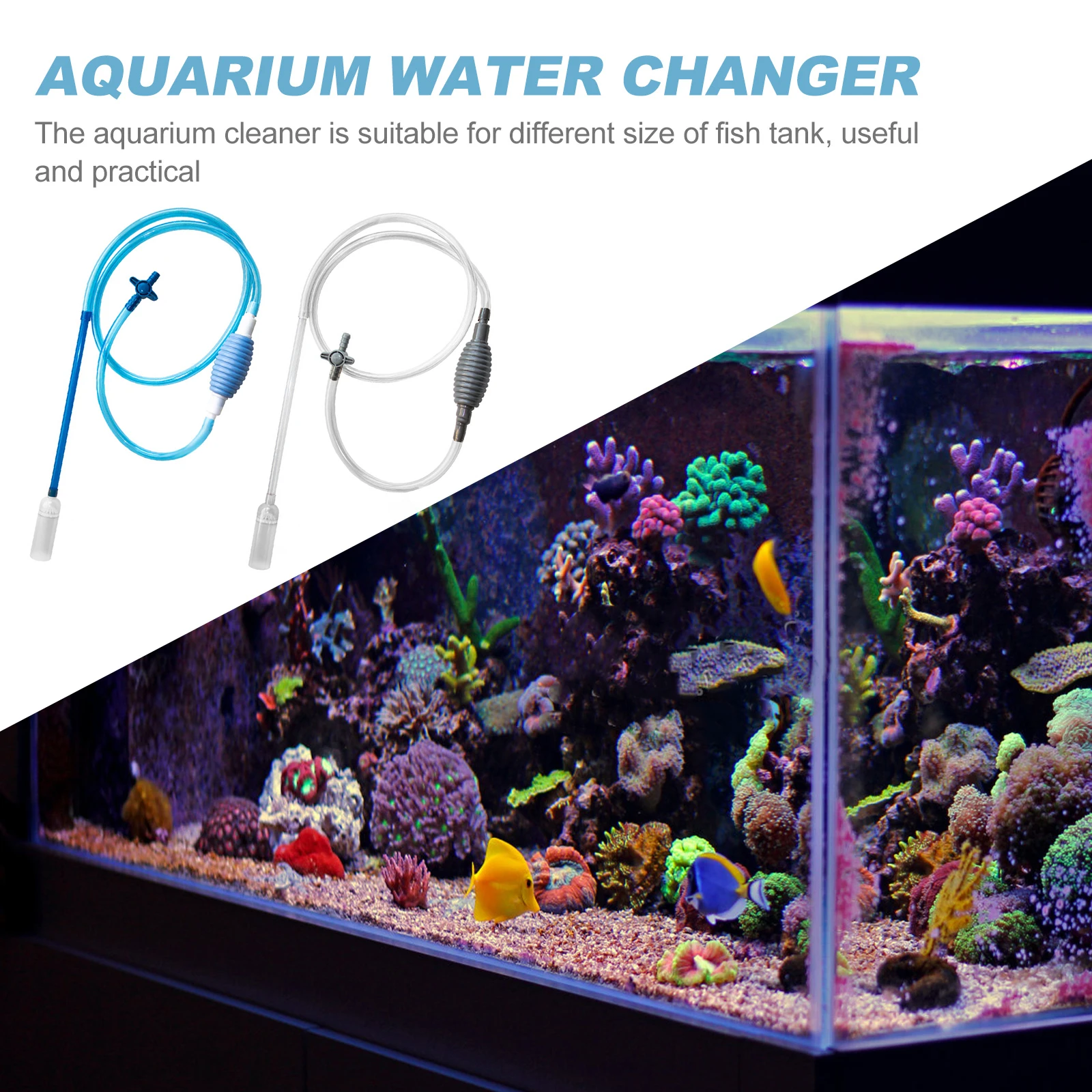 

2.6M Fish Tank Manual Water Aquarium Siphon Vacuum Cleaner Changer Gravel Sand Cleaner Water Filter Aquarium Accessories