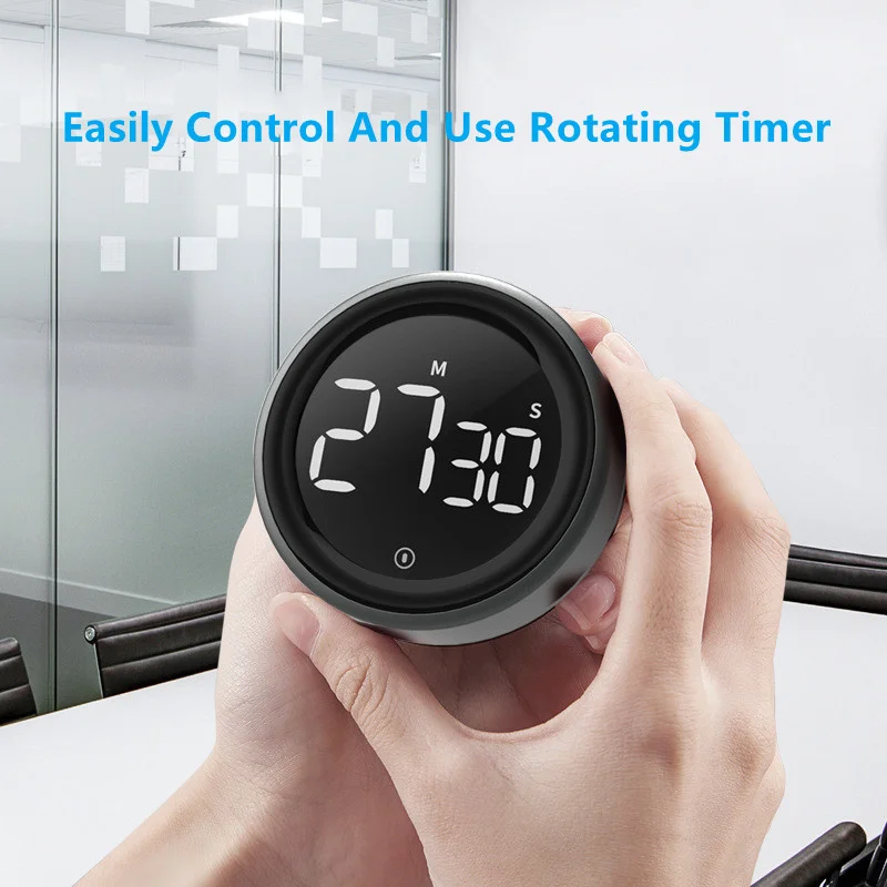 LED Digital Time Alarm Remind Magnetic Counter Manual Electronic Countdown Timer for Kitchen Cooking Shower Study |