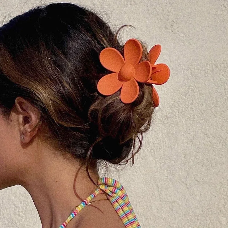 

INS детские милые красочные большие Цветочные заколки для волос милые украшения для волос с зубцами шпильки для волос искусственные модные а...