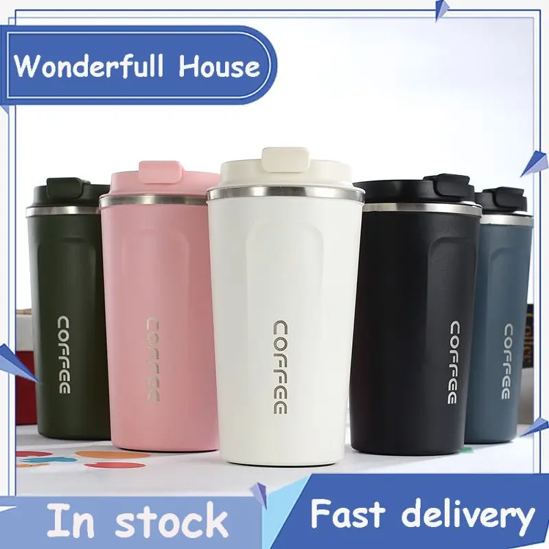 

Thermal Water Portable Car Bottler Leak-Proof Coffee Mug 380 ML Travel Outdoor Vacuum Flask For Gifts Stainless Steel Material