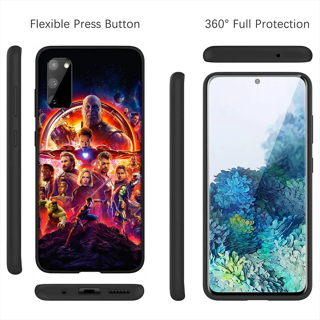Marvel Avengers Endgame Superhero Thanos Cover for Xiaomi Redmi Note 11 10 9 8 Pro 9S 10S 11S 9A 9C NFC 9T 10A 10C 8A Case