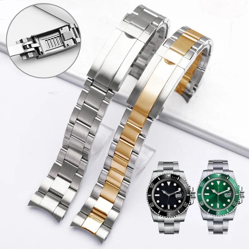

Ремешок для часов Rolex SUBMARINER DAYTONA, тонкая настройка, застежка на кнопке, ремешок, Аксессуары для часов, мужской браслет для часов из нержавеюще...