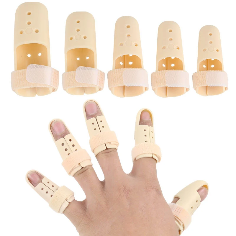 

Finger Splint Support Mallet Elastic Compression Protector for Finger Pain Relief Sport Injury Finger Stiffness Joint Protection