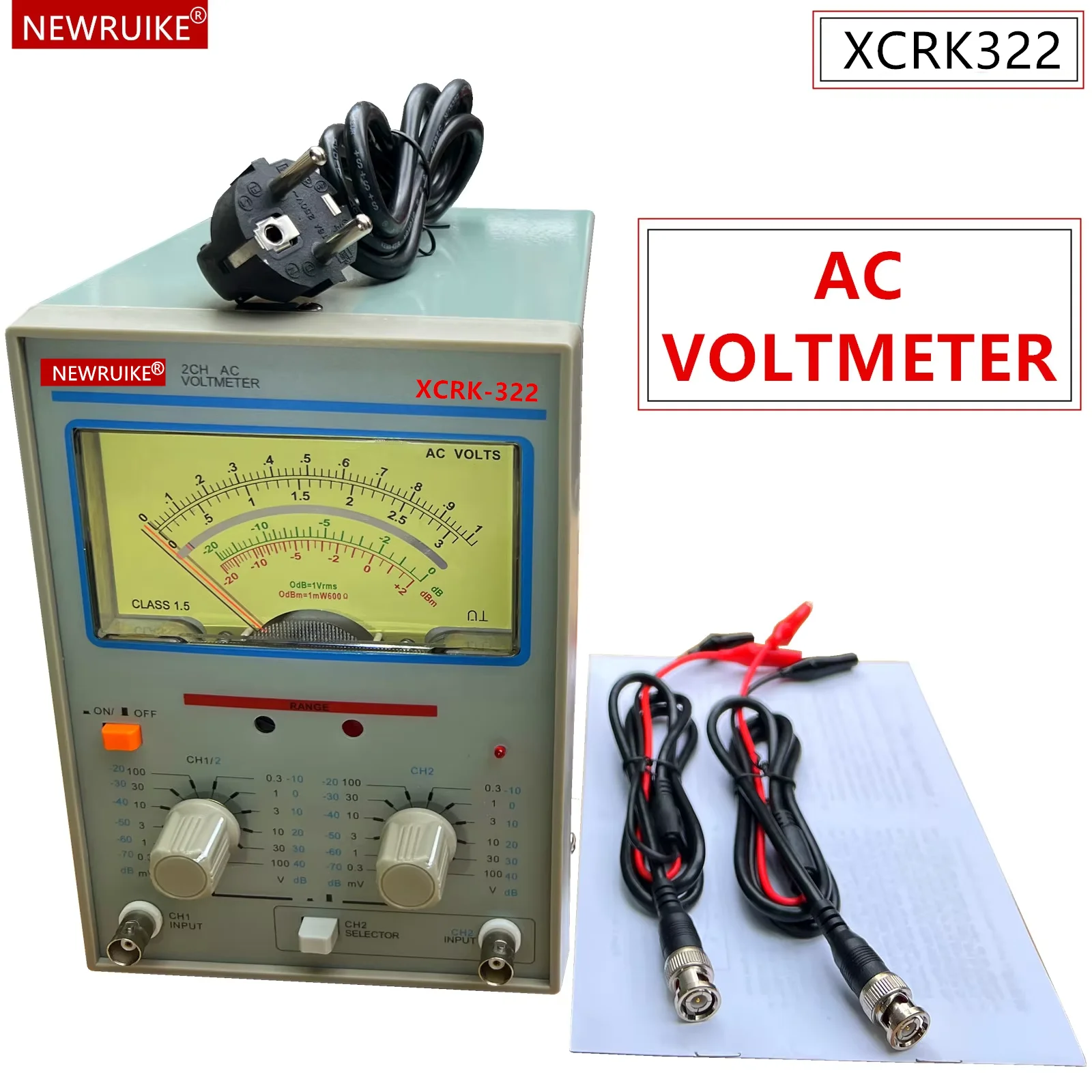 

tvt-322 Двухканальный милливольтметр с двойной иглой НАПРЯЖЕНИЕ Новый дизайн Указатель Приборы для измерения напряжения XCRK322 NEWRUIKE