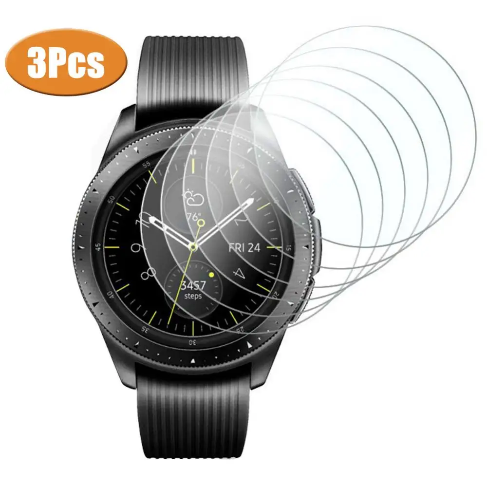 

Закаленное стекло для Samsung Galaxy Watch 42/46 мм Gear Sport S2 S3, 3 шт., защита экрана, защитная пленка
