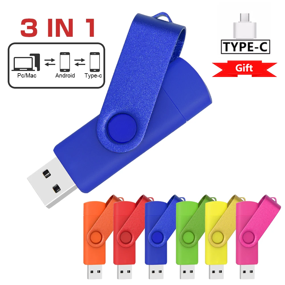 

High Speed USB Flash Drive OTG Pen Drive 128gb 64gb Usb Stick 32gb 256gb Pendrive Flash Disk for Android Micro/PC Cle usb