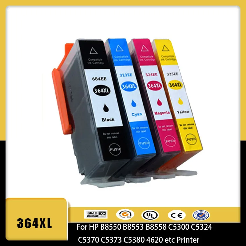 Совместимый картридж Vliaxh H-364 HP364 XL 364XL для принтера HP B8550 B8553 B8558 C5300 C5324 C5370 C5373 C5380 4620