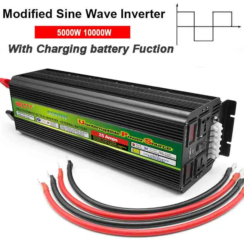 

UPS charger inverter 5000W 10000W DC 12V/24V to AC 220V 230V 50HZ 60HZ converter 5KW 10KW Modified sine wave power inverter
