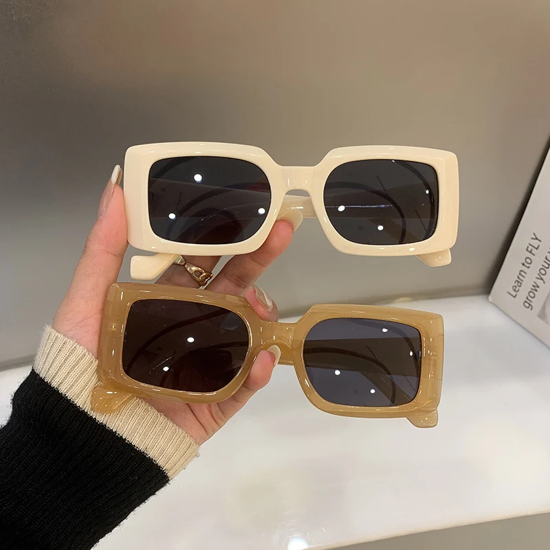 2022 Vintage Square Frame Sunglass Fashion Trendy Hot Men Women Shades Sunglasses Cool Popular Retro Hip-Hop Female Eyewear | Аксессуары