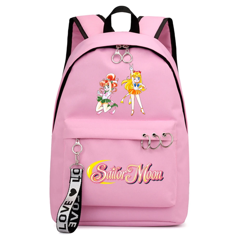 

FORUDESIGNS Cartoon School Backpack Girls Casual Shoulder Bookbags Large Capacity Canvas Book Bags for Teenagers