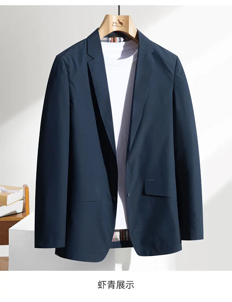 

Лидер продаж на четыре сезона, деловой повседневный мужской однотонный костюм с воротником с отложным воротником