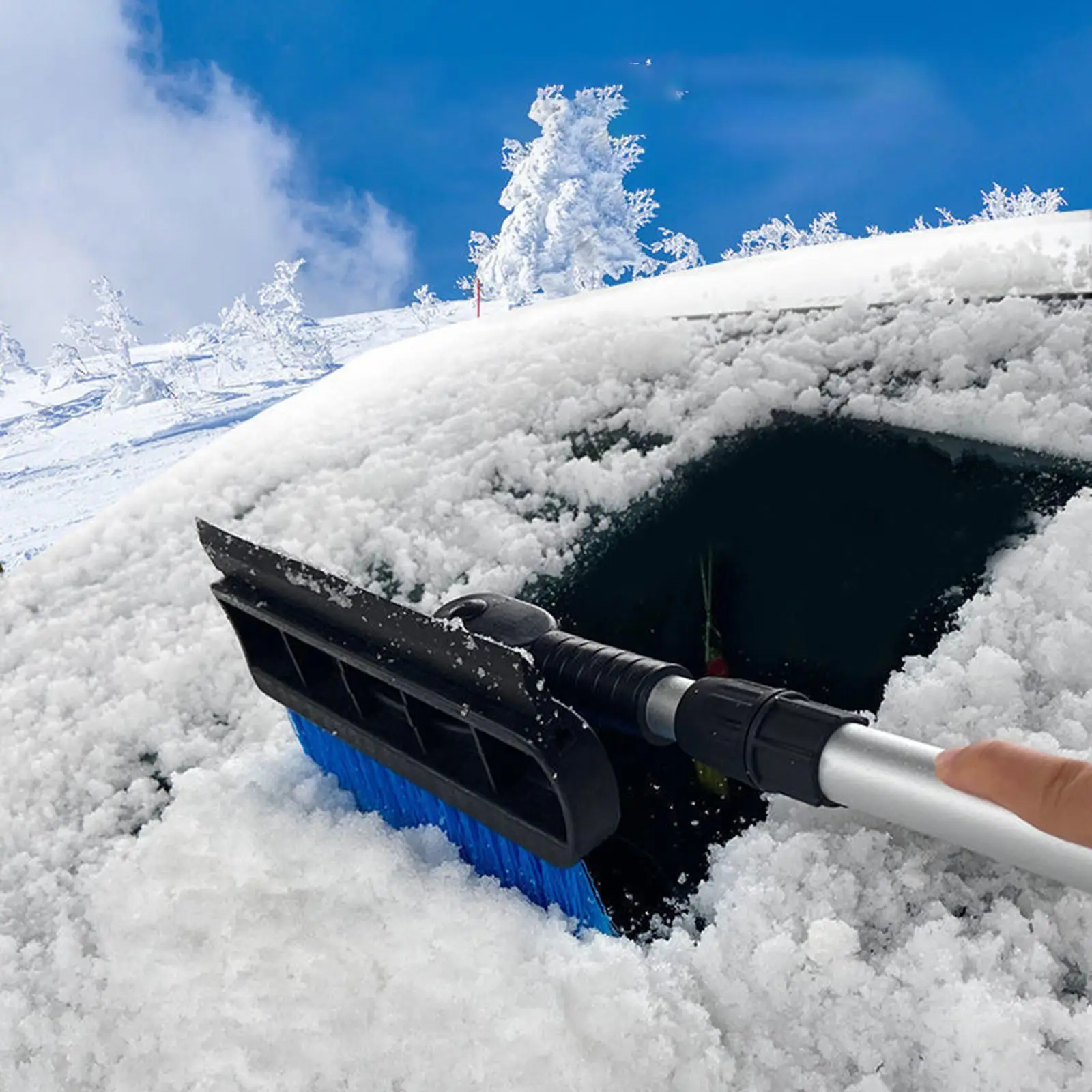 

Car Windshield Rotatable Extendable Ice Scraper Snow Brush Wide Application for Vehicle Windows
