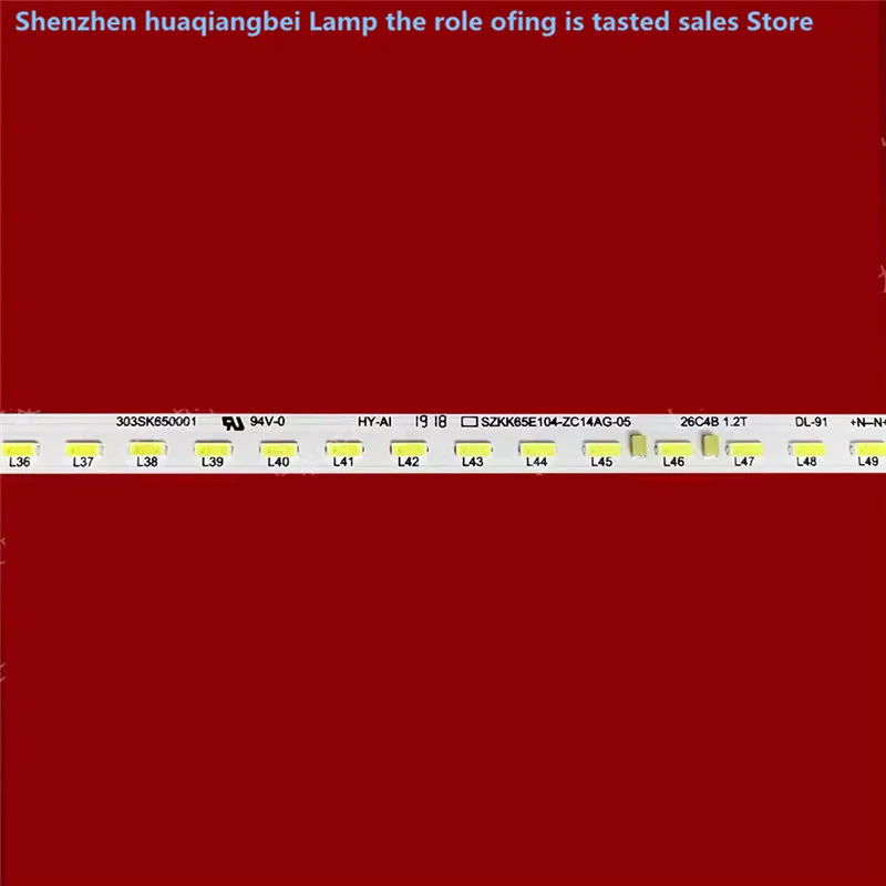 Для 65G1 0U светильник strip 35024197 37041842 484-L64K11000 светодиодный 65K1 backlight 66LED 3V 713MM 100% NEW